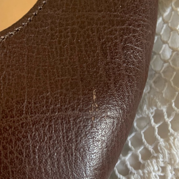 Brown leather ballet flats with ankle straps - Picture 8 of 8